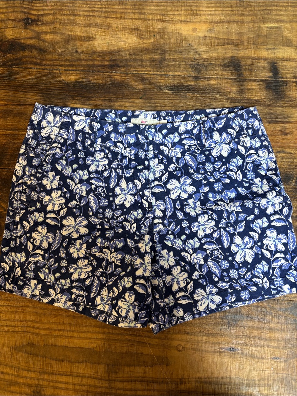 Navy Floral Women's Shorts. 0069